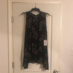 Free People long and flowy sleeveless blouse